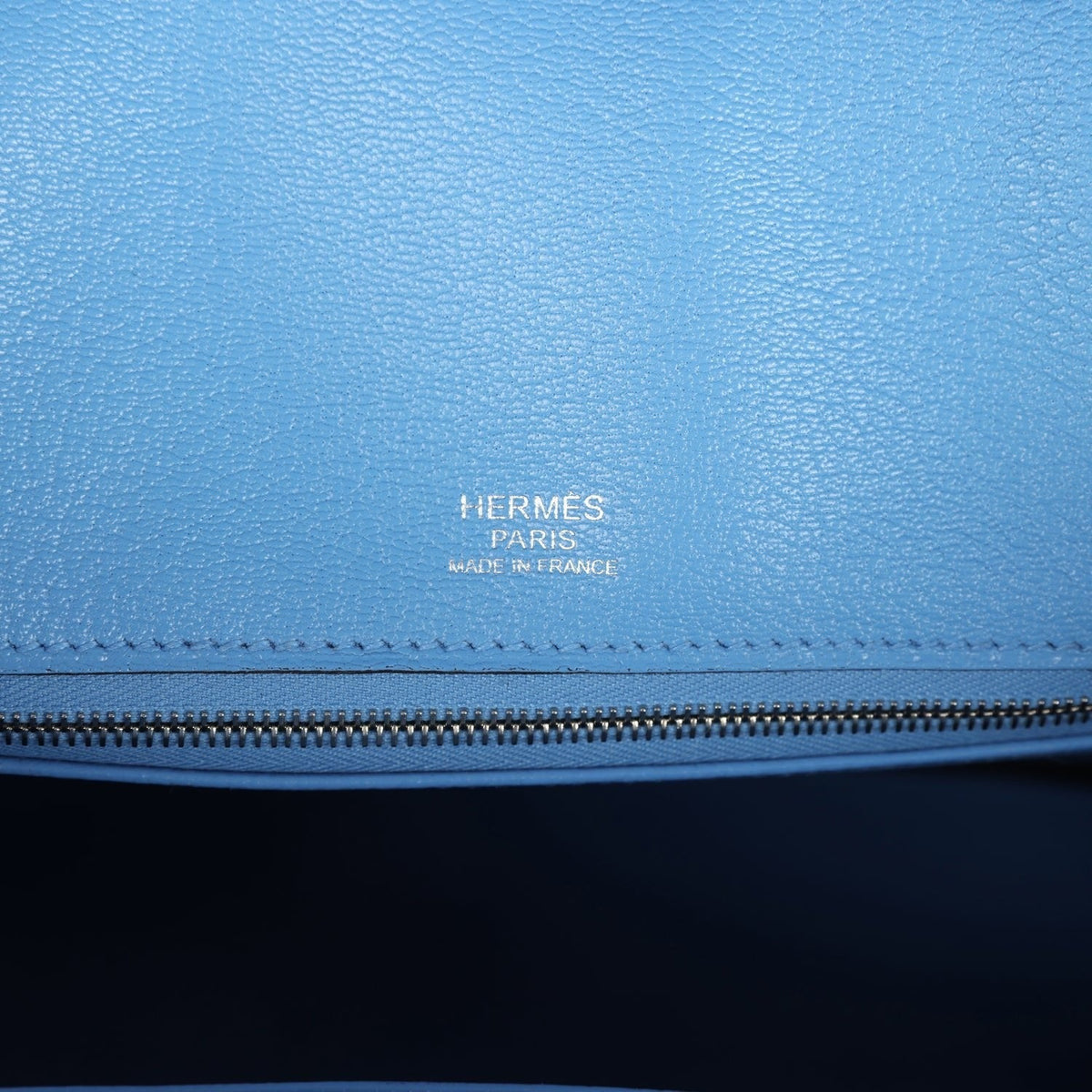 Birkin 30 Ghillies Bleu Paradise Clemence and Evercolor Palladium Hardware