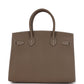 Birkin Sellier 30 Etoupe Epsom Palladium Hardware