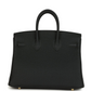 Birkins 25 Black Togo Gold Hardware