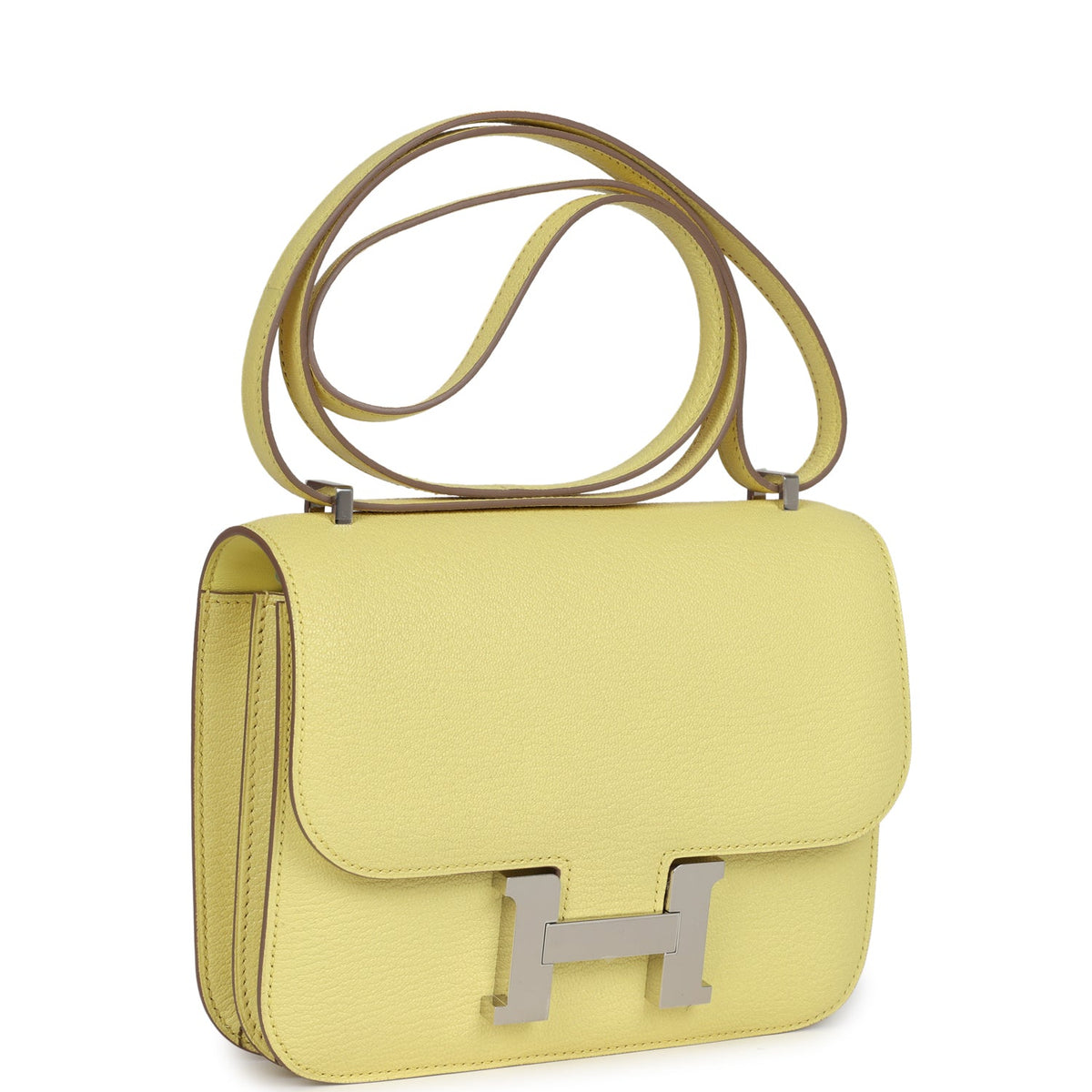Constance 18 Limoncello Chevre Mysore Palladium Hardware