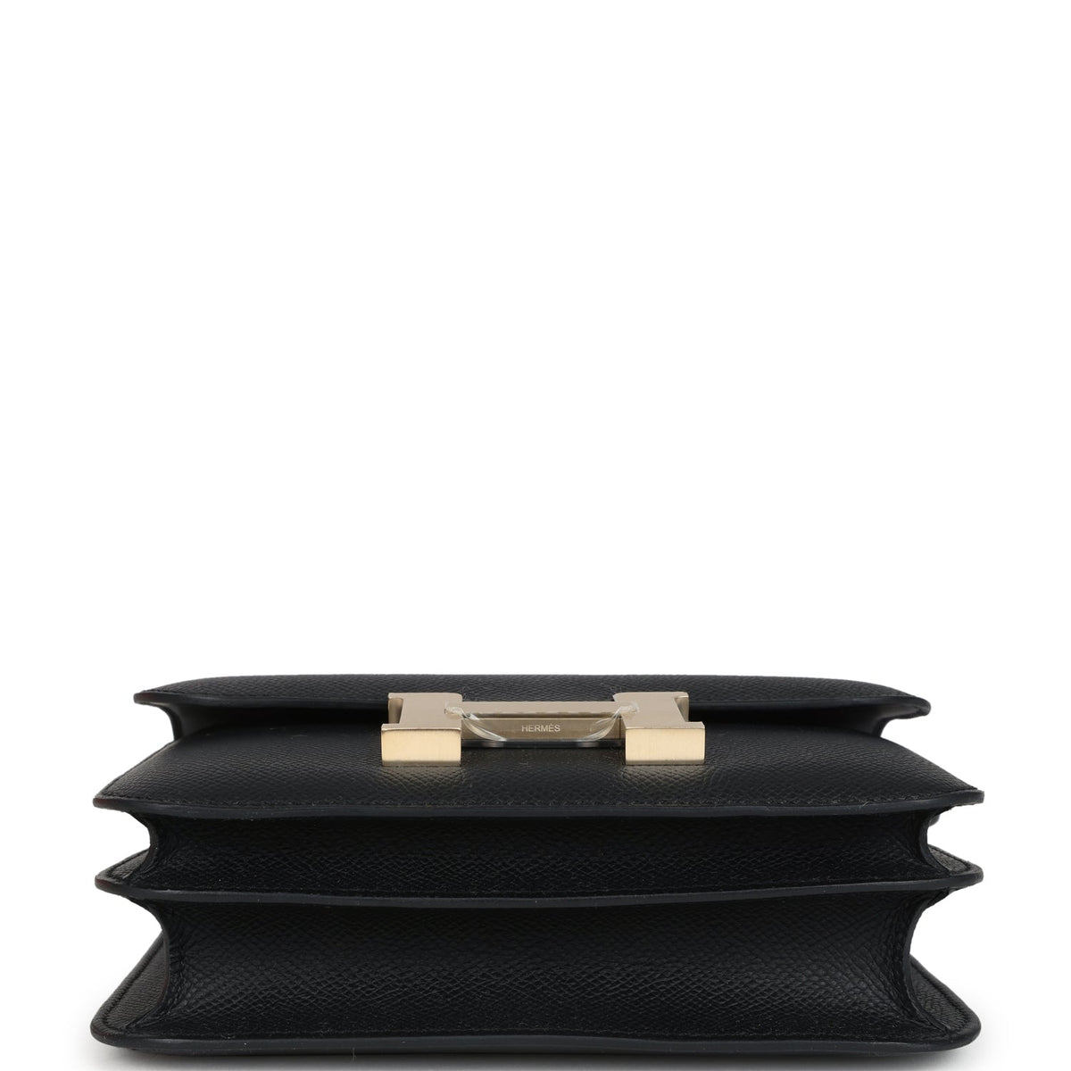 Constance 18 Black Epsom Brushed Gold Hardware