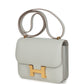 Constance 18 Gris Perle Chevre Mysore Gold Hardware