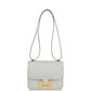 Constance 18 Gris Perle Chevre Mysore Gold Hardware