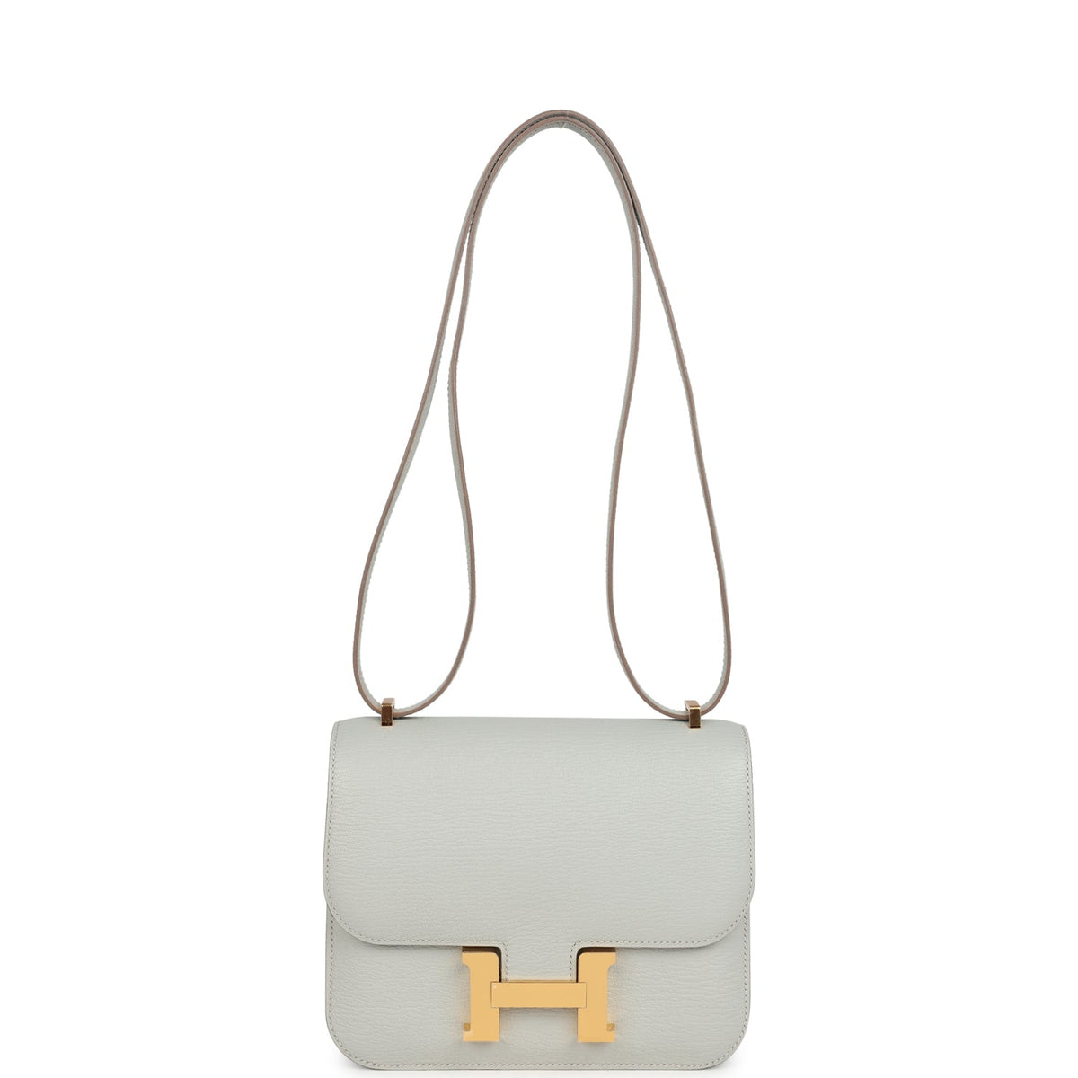 Constance 18 Gris Perle Chevre Mysore Gold Hardware