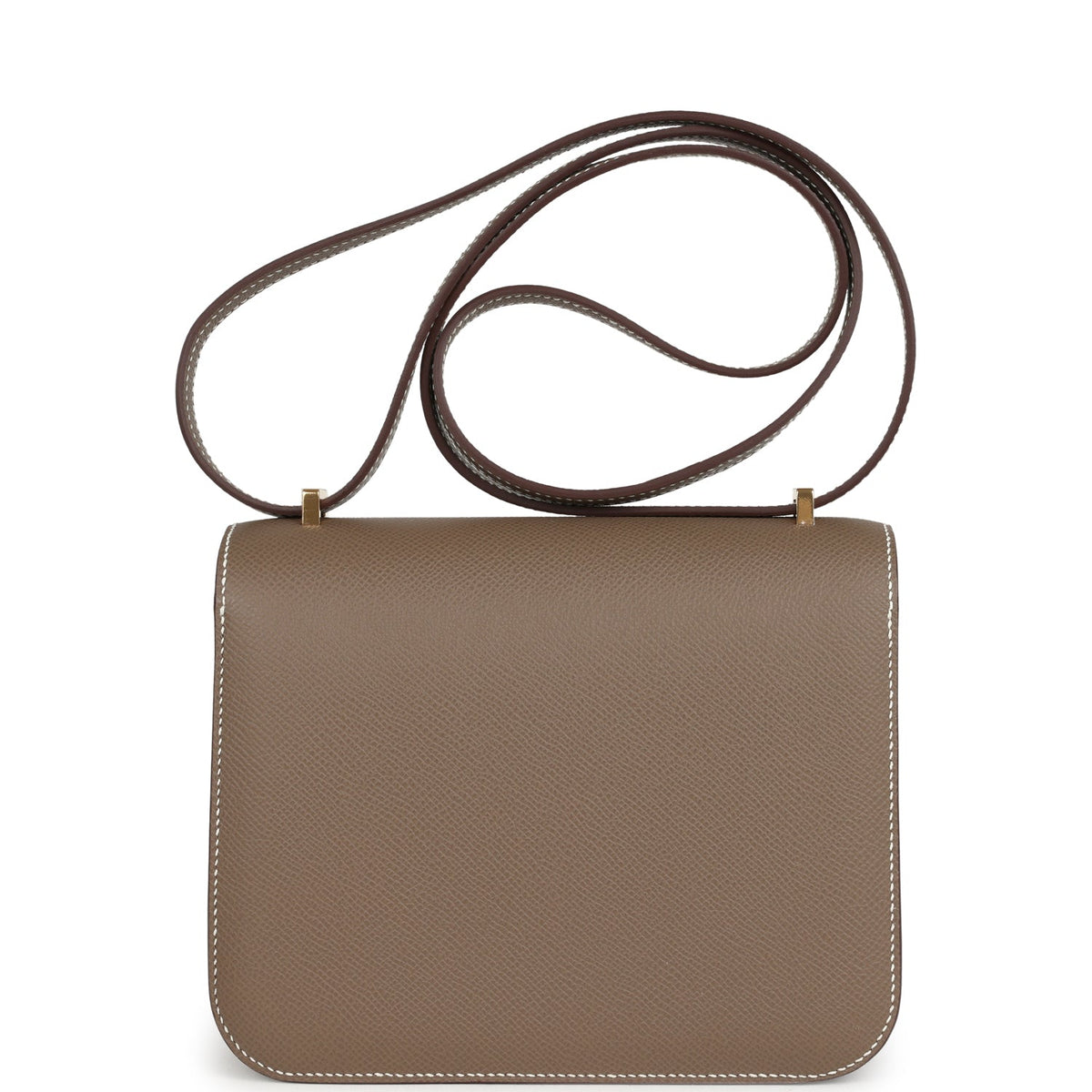 Constance 18 Etoupe Epsom Gold Hardware