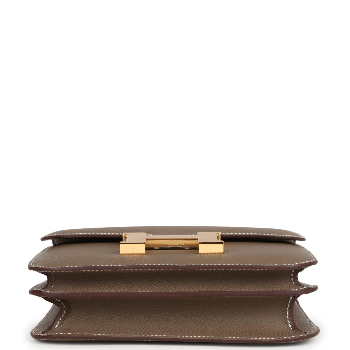 Constance 18 Etoupe Epsom Gold Hardware