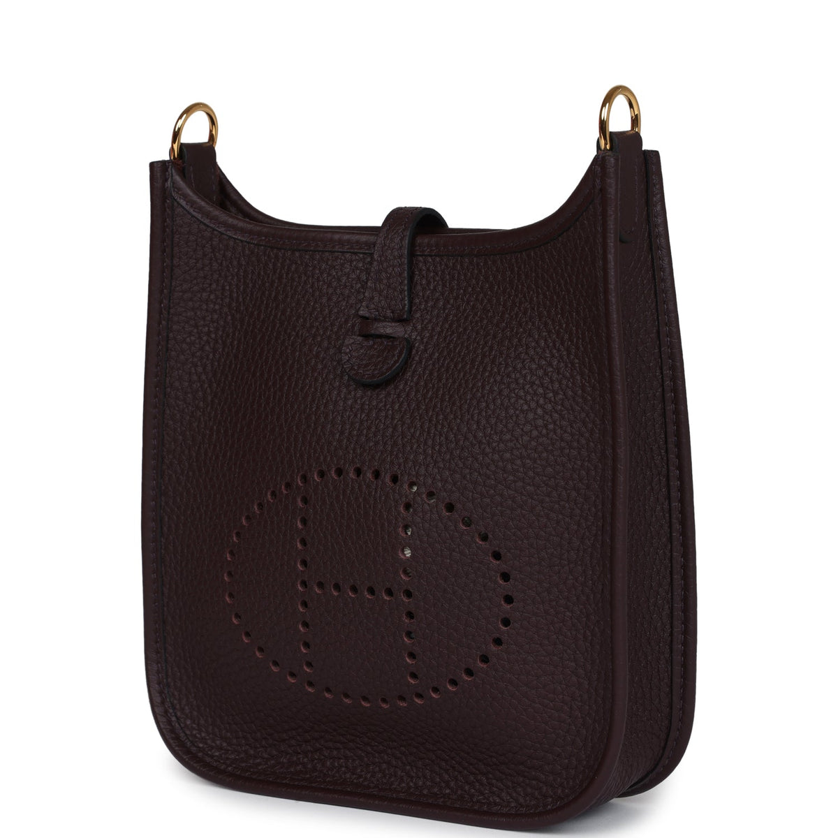 Evelyne TPM Rouge Sellier Clemence Gold Hardware