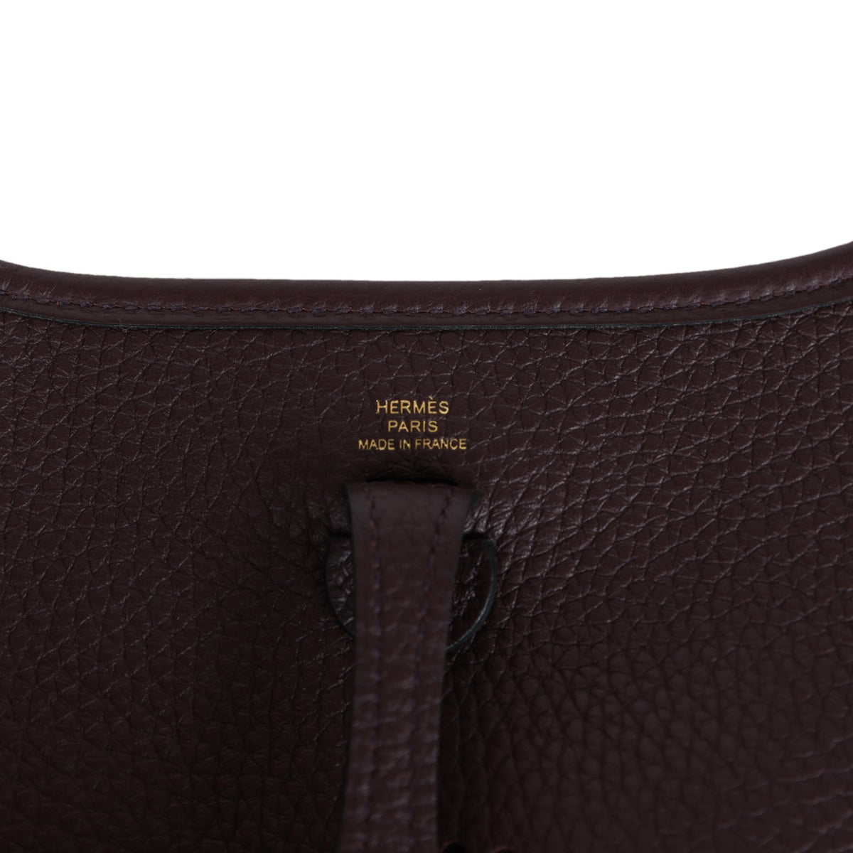 Evelyne TPM Rouge Sellier Clemence Gold Hardware