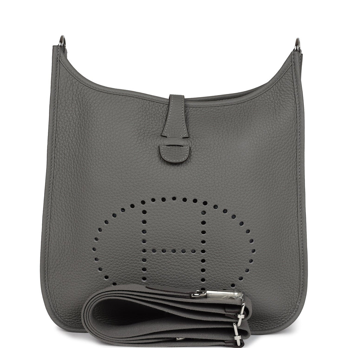 Evelyne III PM Gris Meyer Clemence Palladium Hardware
