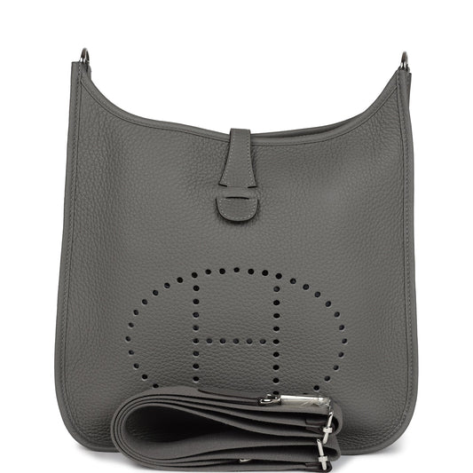 Evelyne III PM Gris Meyer Clemence Palladium Hardware