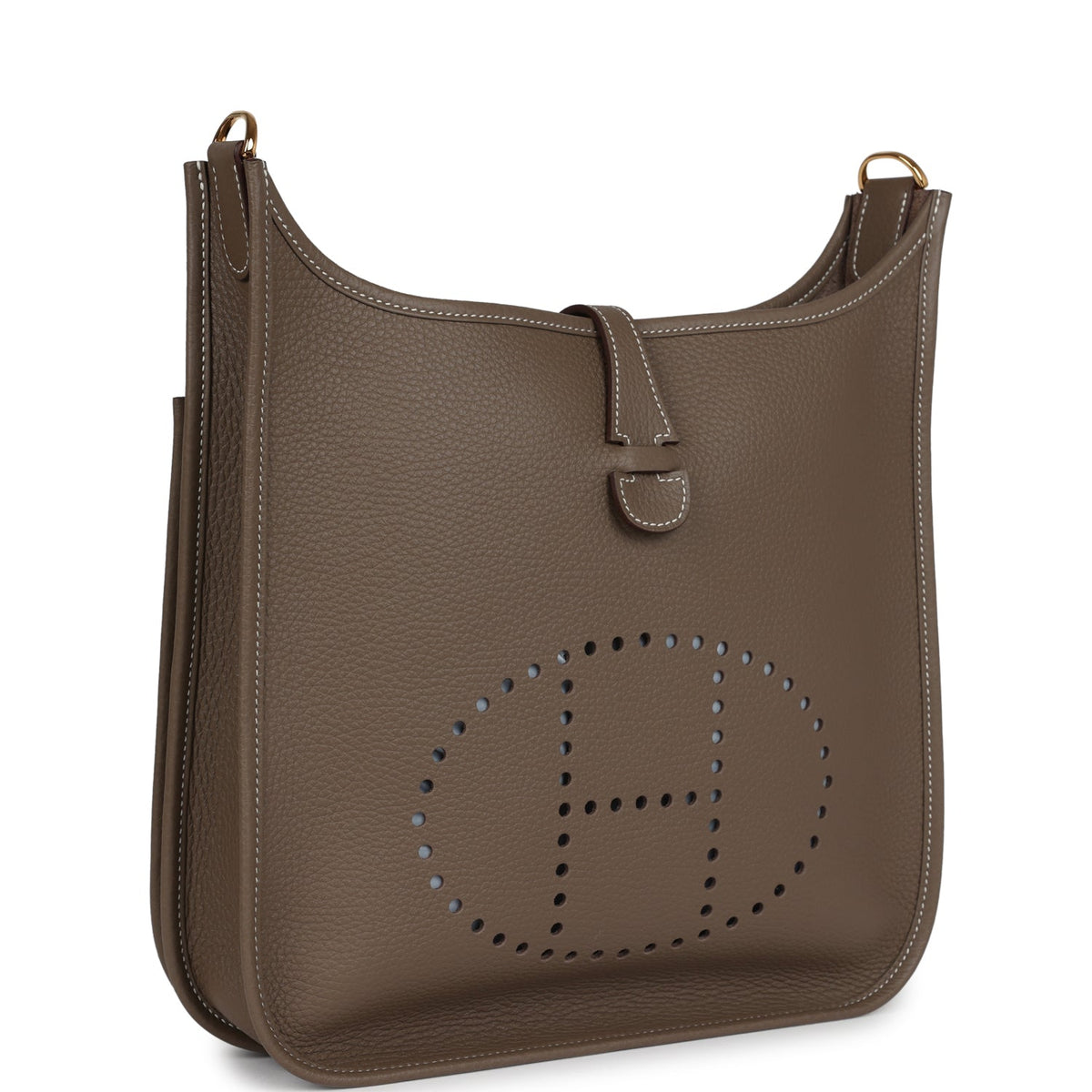 Evelyne III PM Etoupe Clemence Gold Hardware