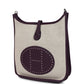 Evelyne III PM Cassis Clemence and Ecru Toile H Palladium Hardware
