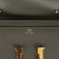 Constance Wallet To Go Vert De Gris Epsom Gold Hardware