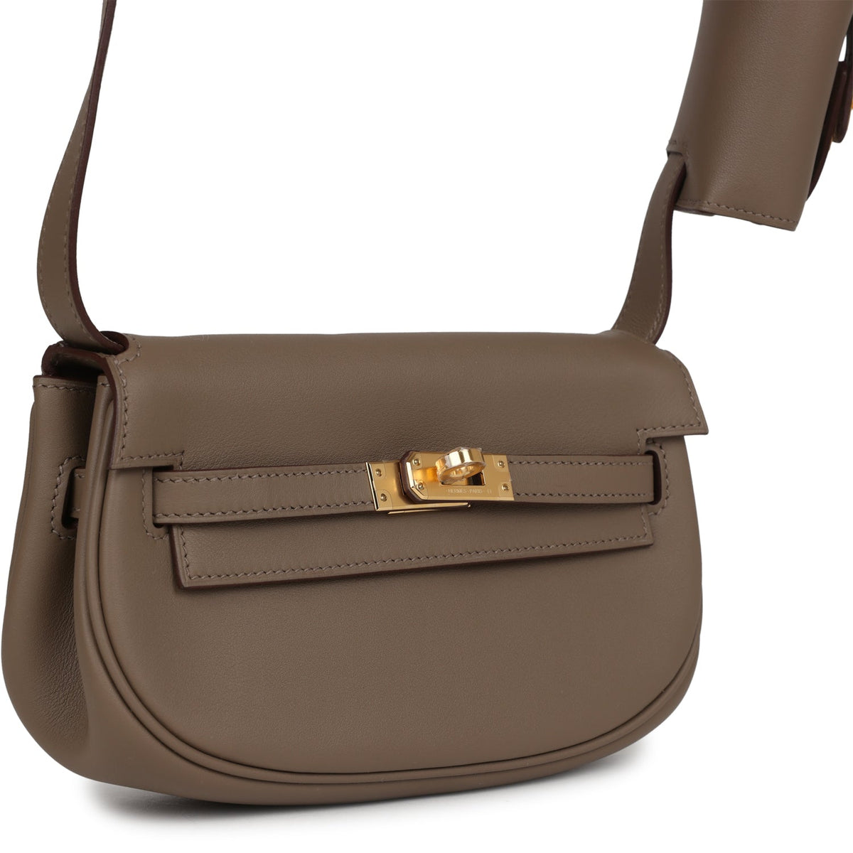 Kelly Moove Etoupe Swift Gold Hardware