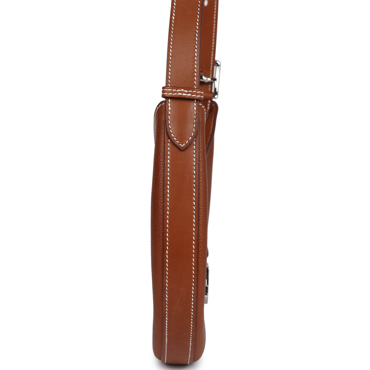 حقيبة P'tit Arcon Fauve Barenia Faubourg Palladium Hardware