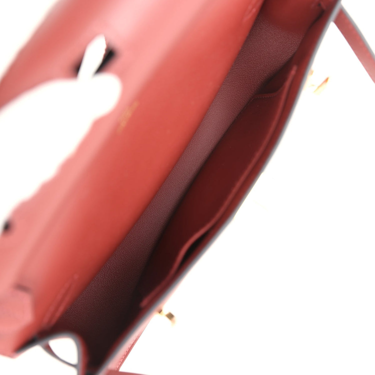 Mini Jypsiere Rouge H Swift Gold Hardware