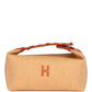 Bride A Brac Carre Case PM Fauve Merino Wool Palladium Hardware