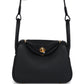 Mini Lindy II Black Clemence Gold Hardware