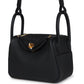 Mini Lindy II Black Clemence Gold Hardware