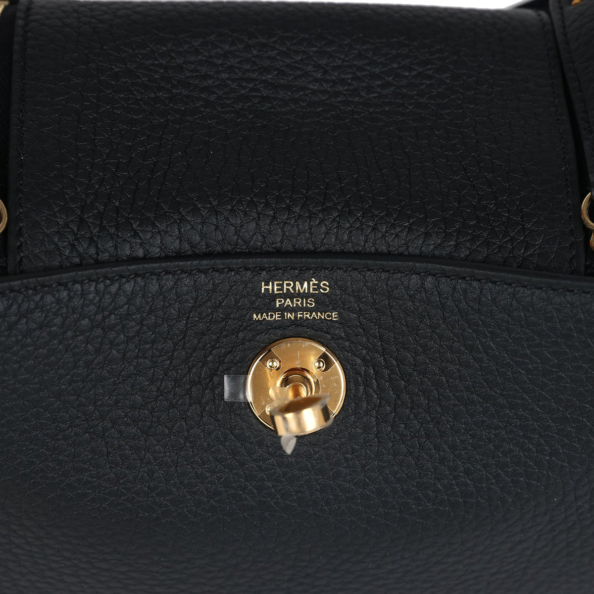 Mini Lindy II Black Clemence Gold Hardware