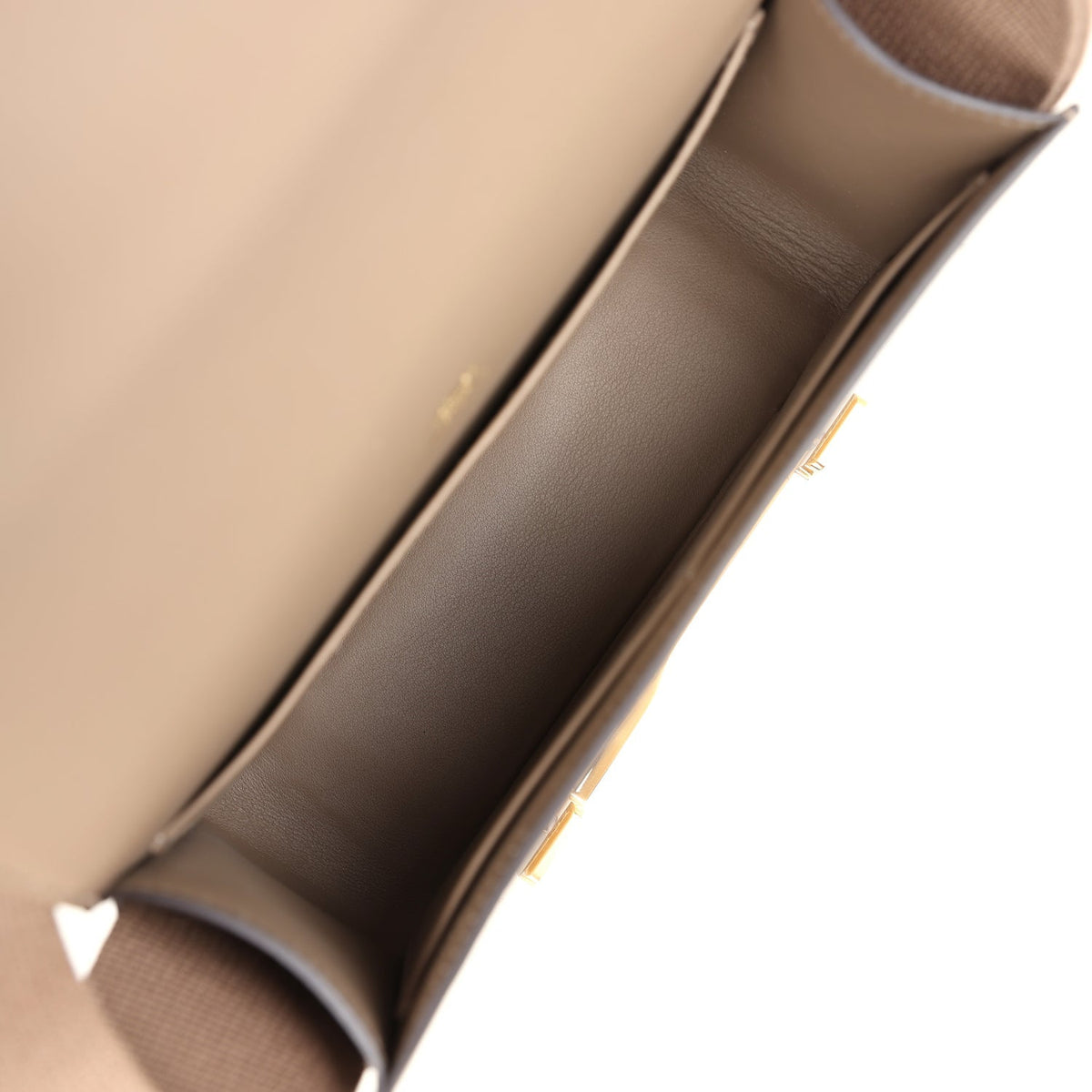 Geta Etoupe Chevre Gold Hardware