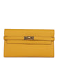 Kelly Long Wallet Jaune Ambre Epsom Gold Hardware