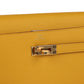 Kelly Long Wallet Jaune Ambre Epsom Gold Hardware