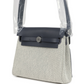 Herbag Zip 20 Mini Ecru وArdoise Toile H Canvas وArdoise Vache Hunter Palladium Hardware