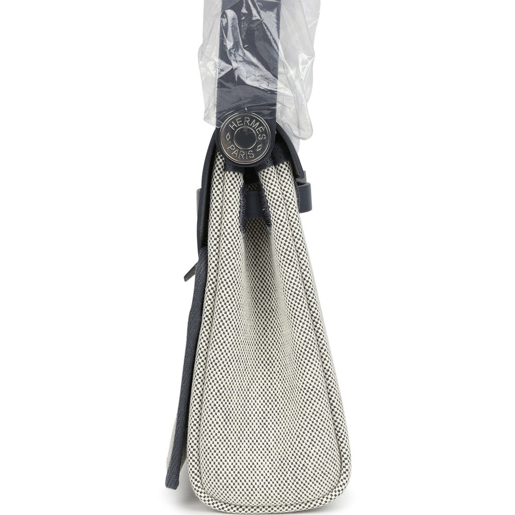 Herbag Zip 20 Mini Ecru وArdoise Toile H Canvas وArdoise Vache Hunter Palladium Hardware