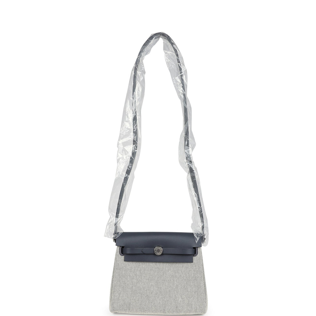 Herbag Zip 20 Mini Ecru وArdoise Toile H Canvas وArdoise Vache Hunter Palladium Hardware