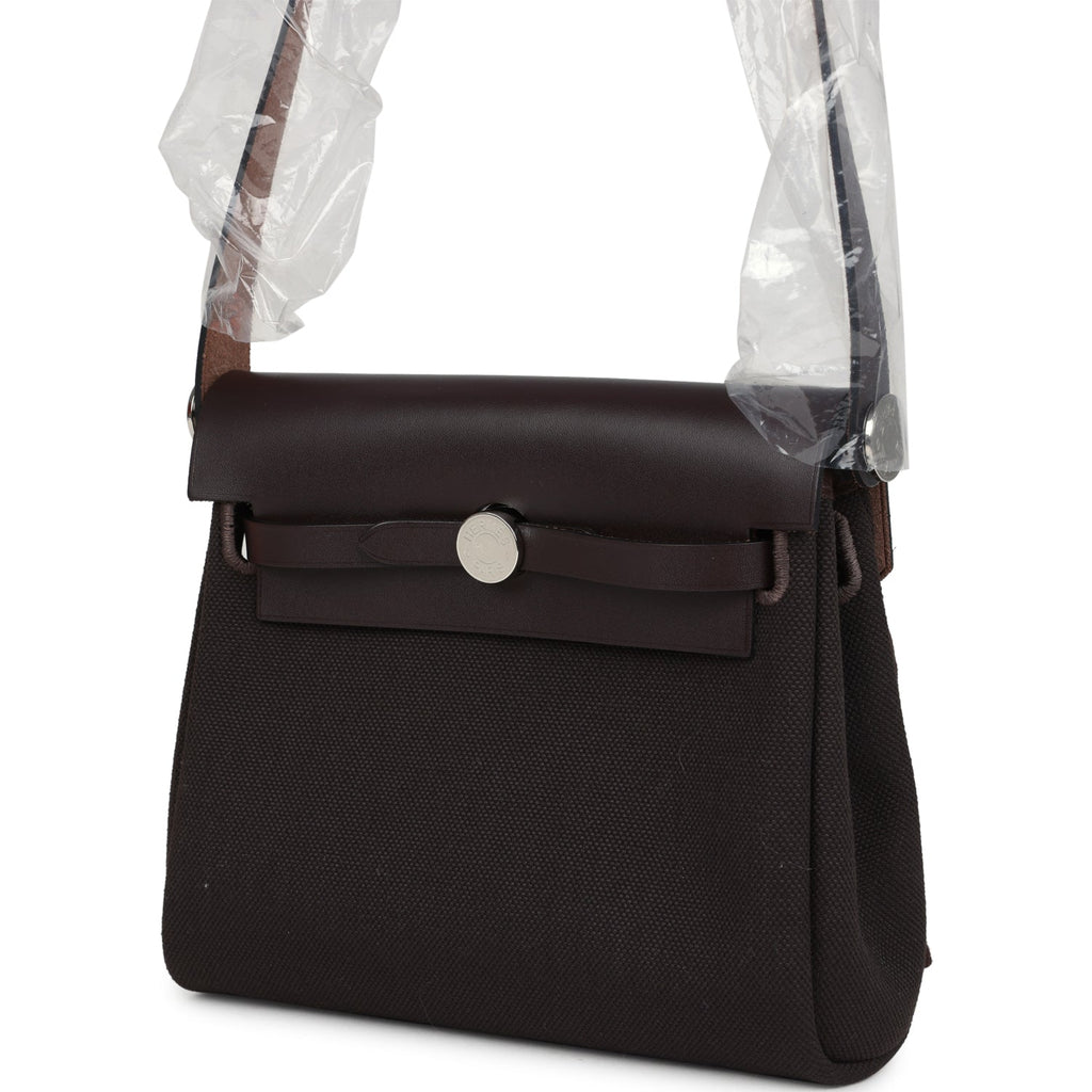 Herbag Zip 20 Mini Ebene Toile H Canvas and Vache Hunter Palladium Hardware