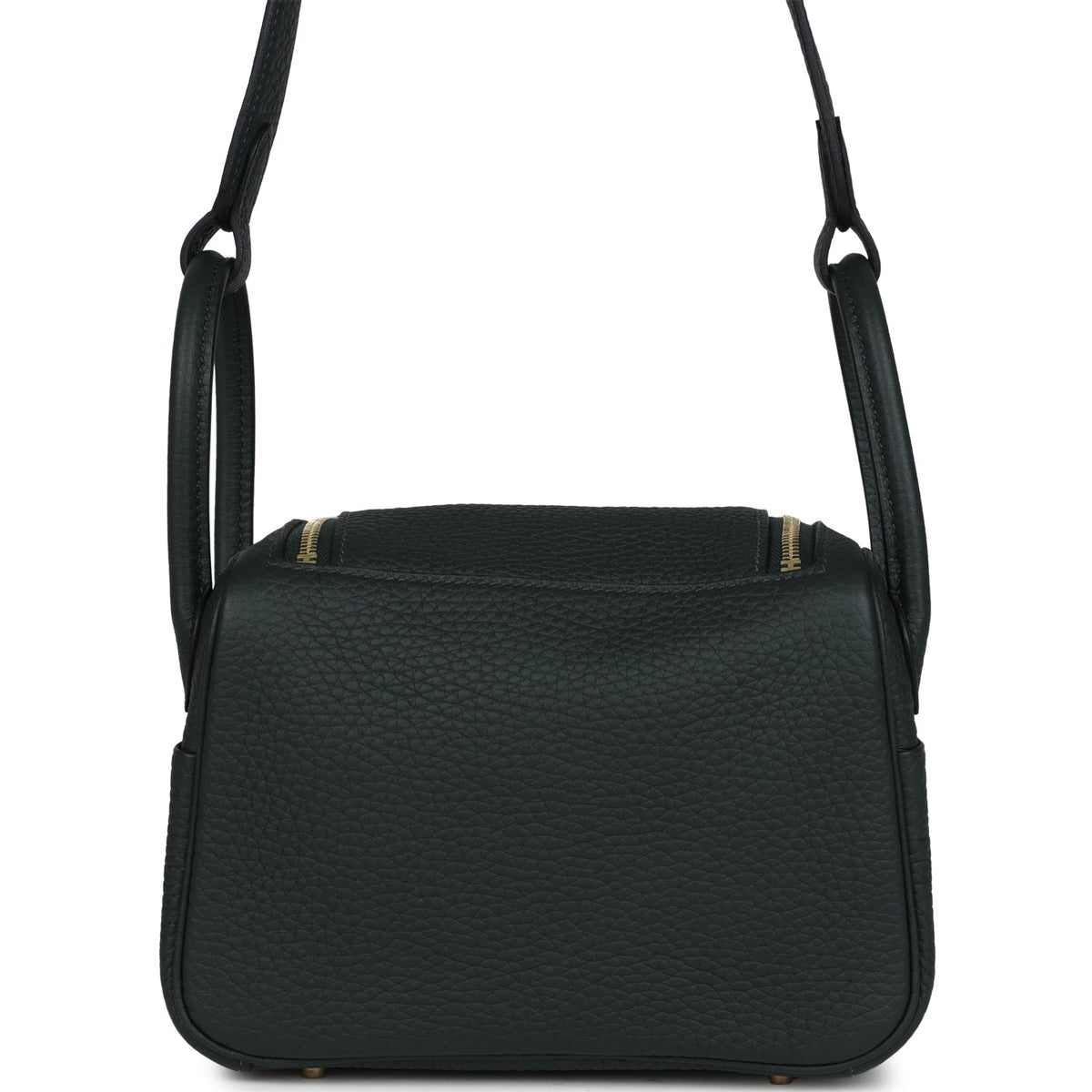 Mini Lindy II Vert Fonce Clemence Gold Hardware