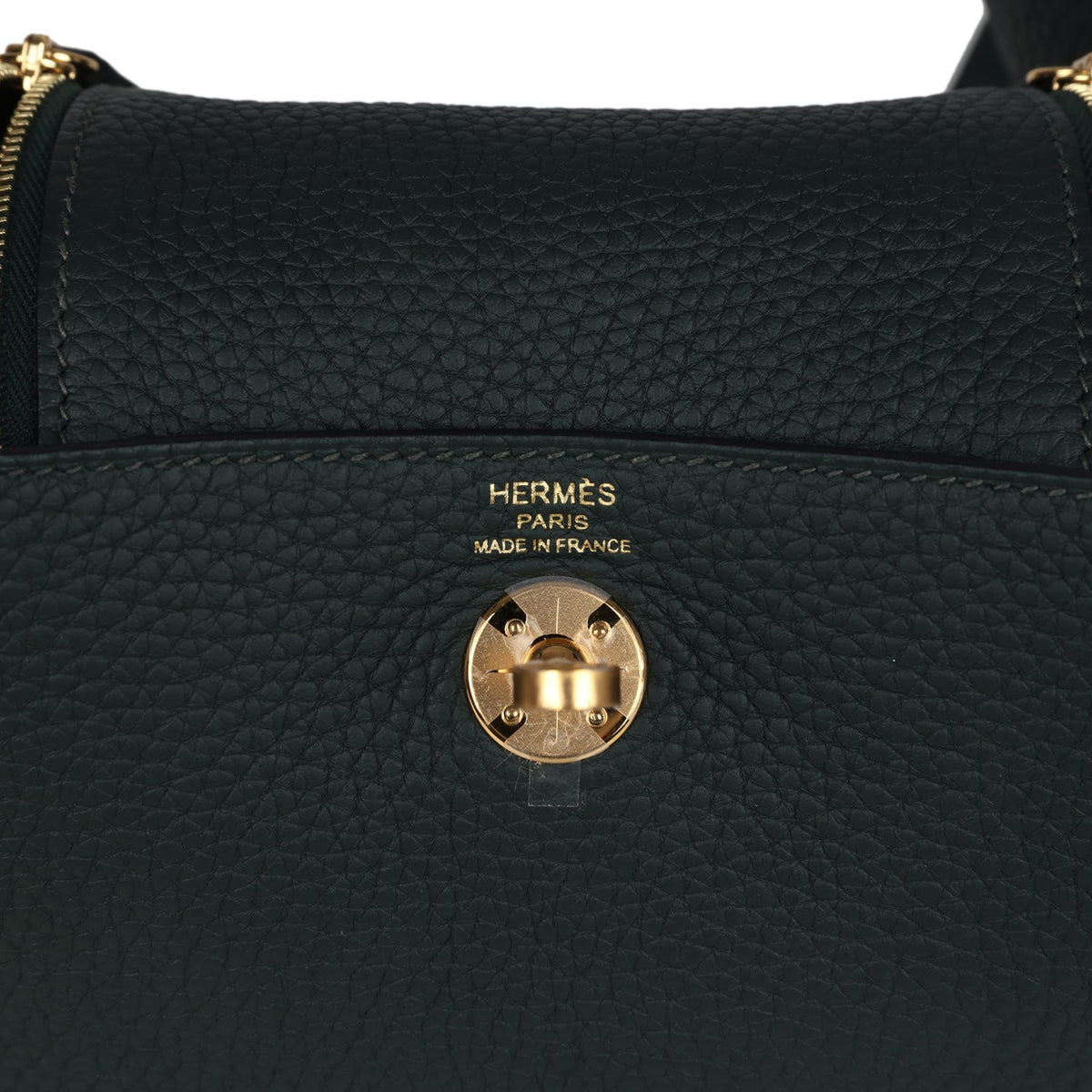 Mini Lindy II Vert Fonce Clemence Gold Hardware