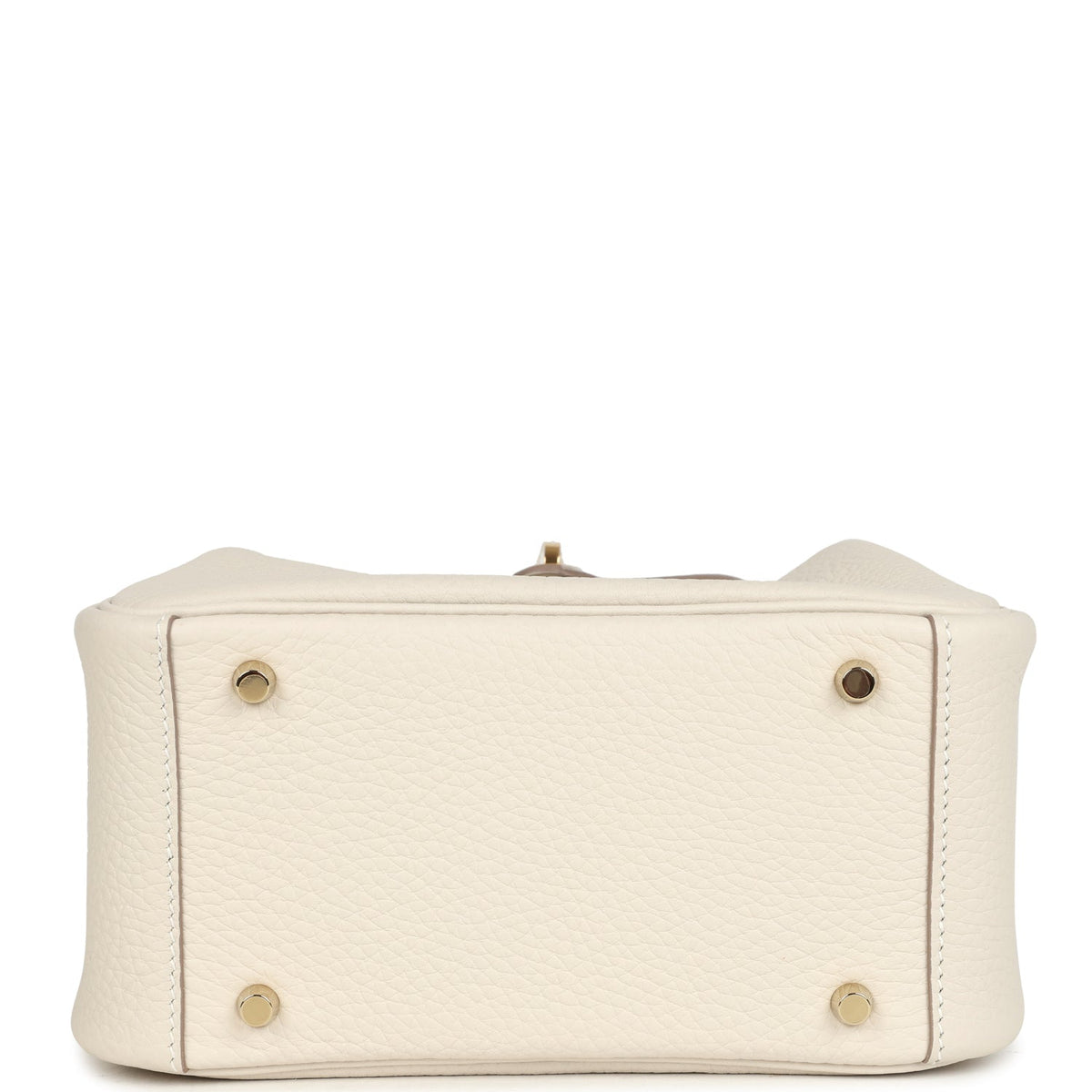 Mini Lindy II Craie Clemence Gold Hardware