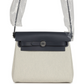 Herbag Zip 20 Mini Ecru وBleu Glacier Toile H Canvas وArdoise Vache Hunter Palladium Hardware