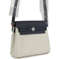Herbag Zip 20 Mini Ecru وBleu Glacier Toile H Canvas وArdoise Vache Hunter Palladium Hardware