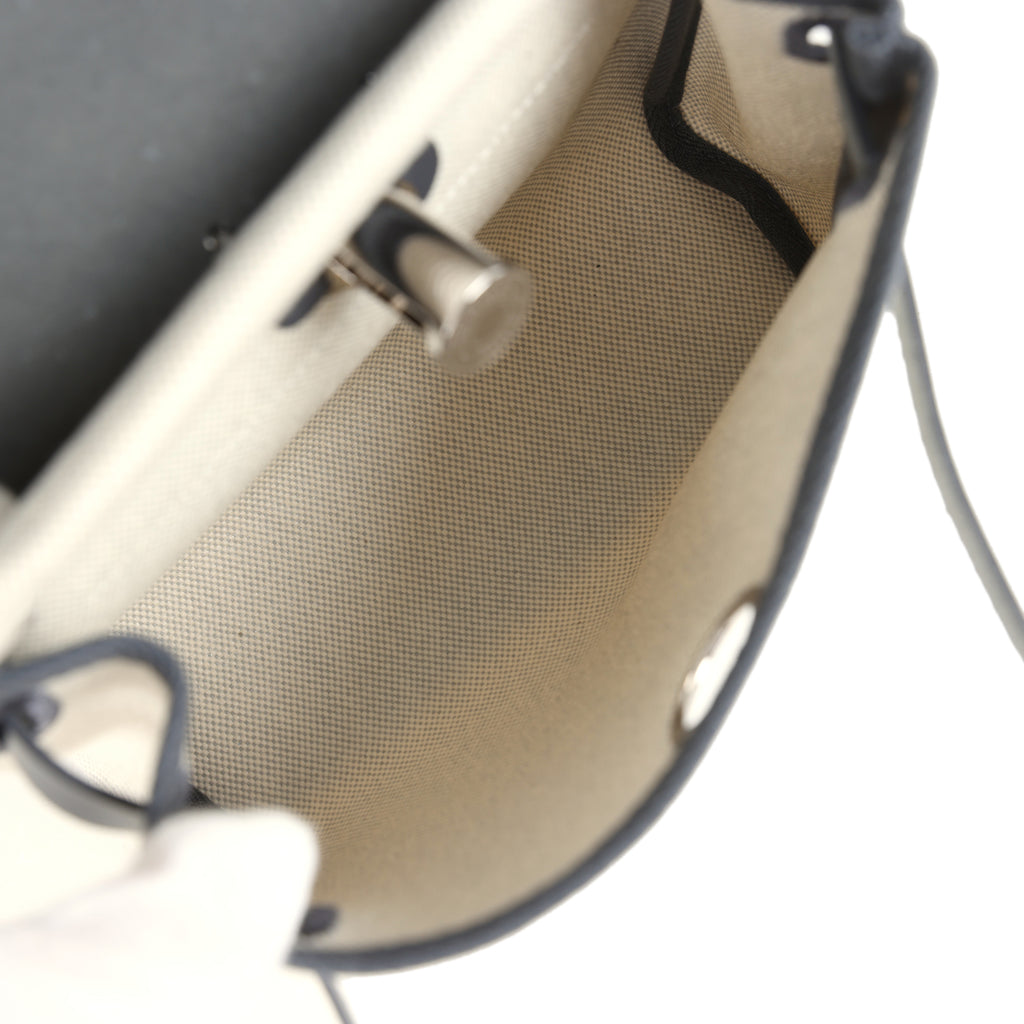 Herbag Zip 20 Mini Ecru وBleu Glacier Toile H Canvas وArdoise Vache Hunter Palladium Hardware