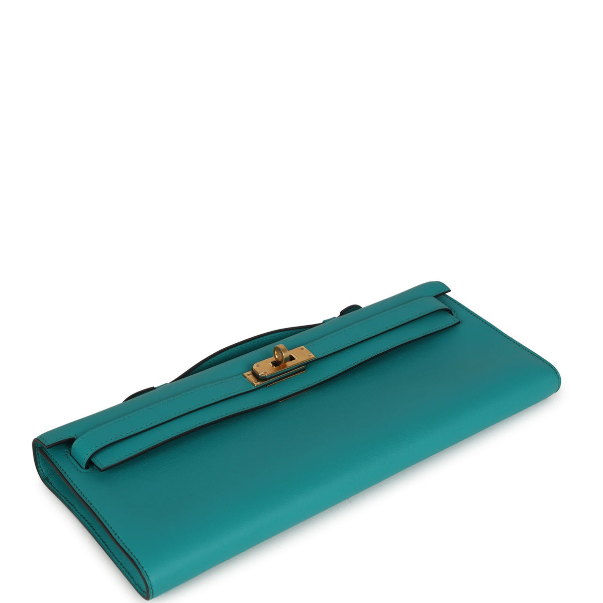 حقيبة كيلي كات فيرت فيرون من جلد سويفت مع قطع معدنية من ذهب