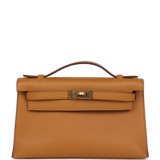 Kelly Pochette Sesame Swift Gold Hardware