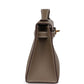 Kelly Pochette Etoupe Swift Gold Hardware