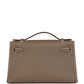 Kelly Pochette Etoupe Swift Gold Hardware