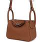 Mini Lindy II Gold Clemence Palladium Hardware