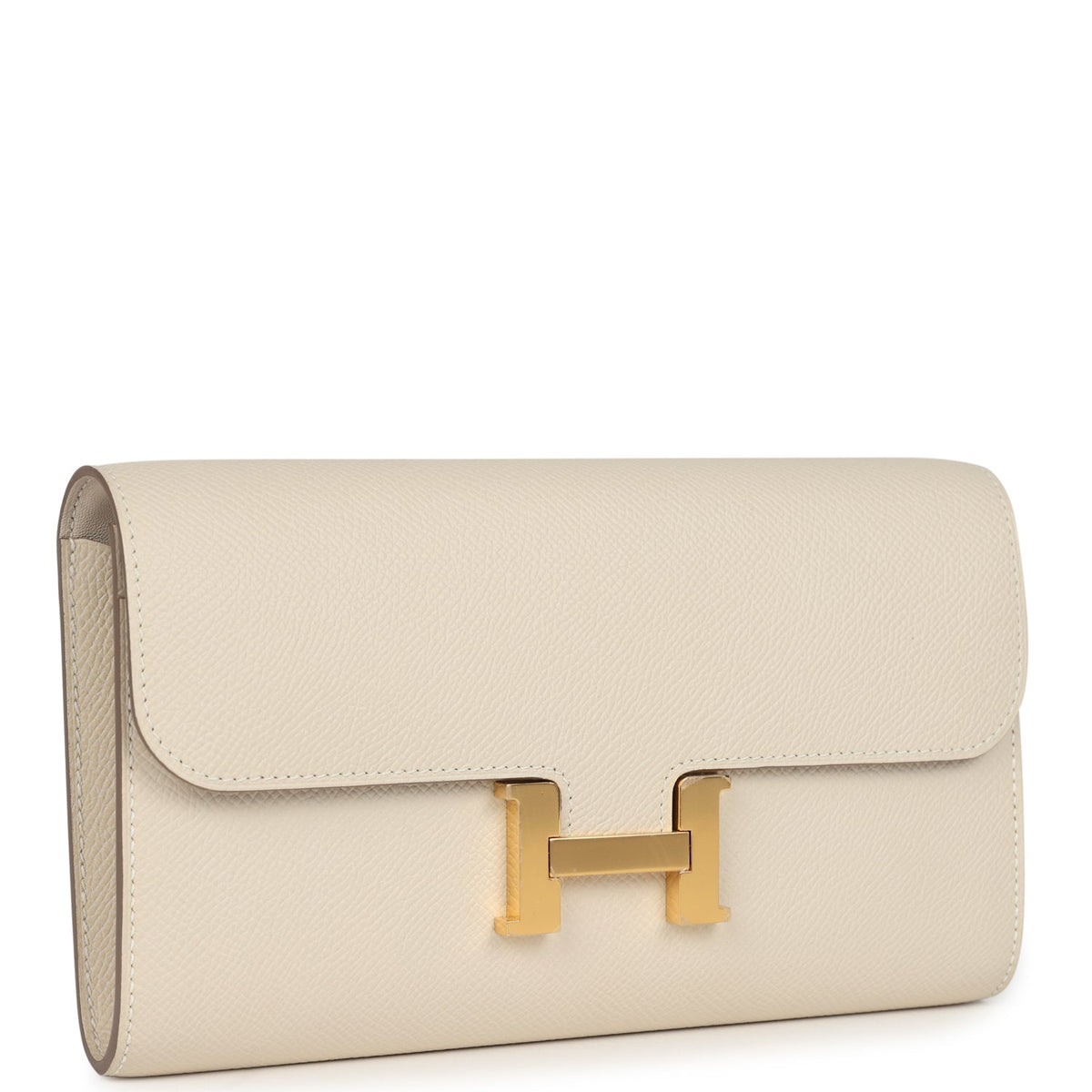 Constance To Go Wallet Craie Epsom Gold Hardware