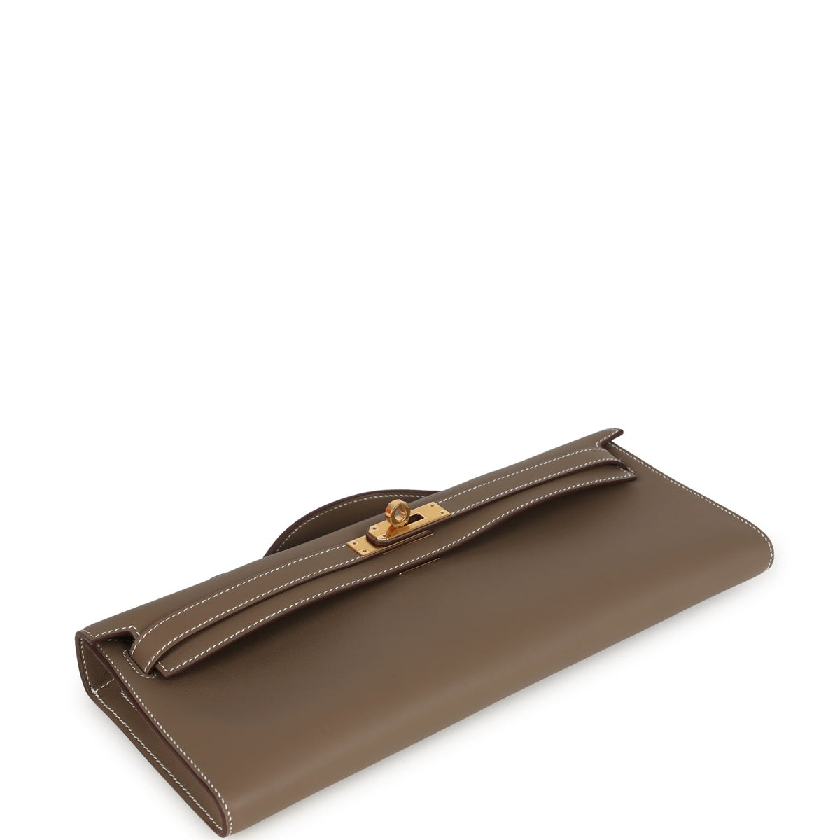 Kelly Cut Etoupe Swift Gold Hardware