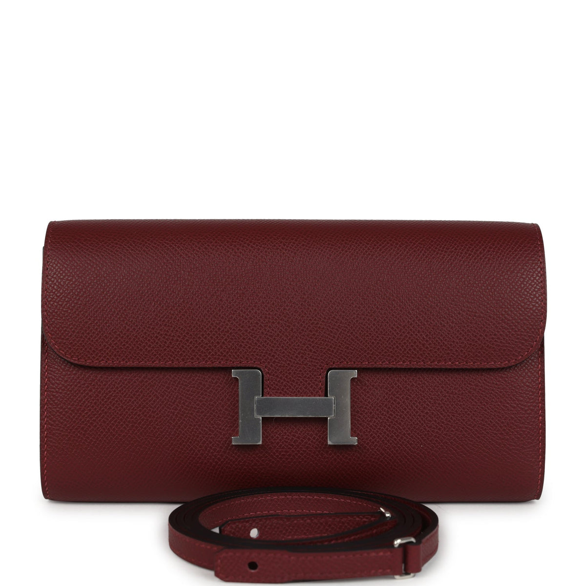 Constance Wallet To Go Rouge H Epsom Palladium Hardware