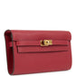 Kelly Wallet To Go Rouge Grenat Epsom Gold Hardware