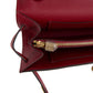 Kelly Wallet To Go Rouge Grenat Epsom Gold Hardware