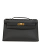 Kelly Pochette Black Swift Gold Hardware