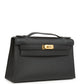 Kelly Pochette Black Swift Gold Hardware
