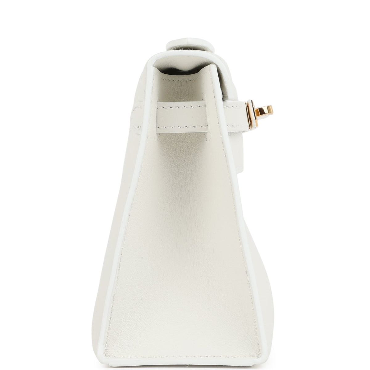 Kelly Pochette White Swift Gold Hardware